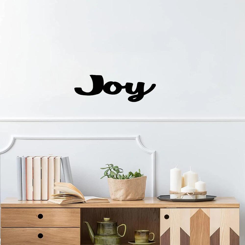 1 шт. Металлическое настенное панно «Радость» | 9 дюймов в длину X 4 дюйма в высоту — фото 4