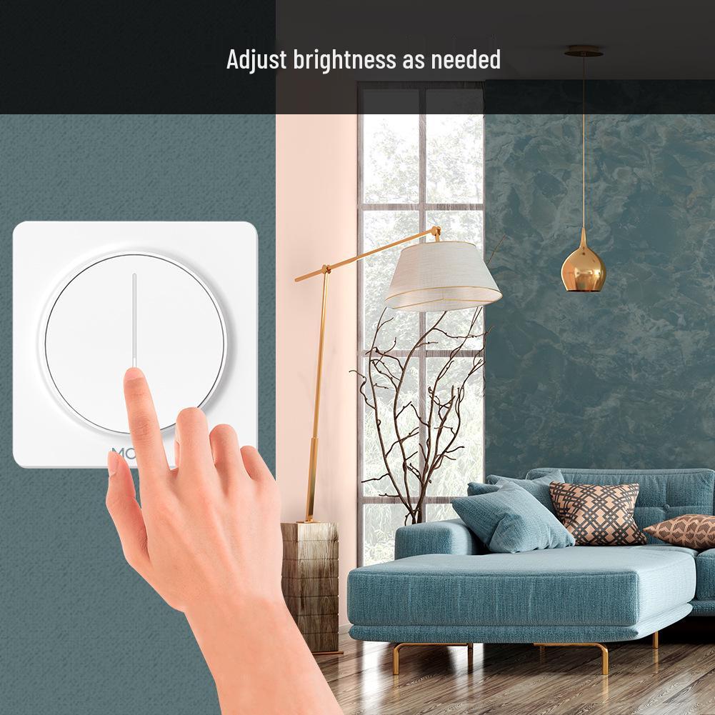 Zigbee Tuya Stepless Dimming Smart Home Rotary Switch with APP & Voice Control
