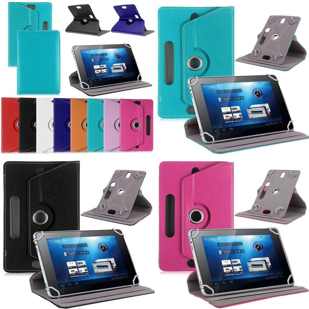 Stylish And Elegant Folio 360 Case Cover For Universal Android Tablet Pc 7" 8" 9" 10" Protection