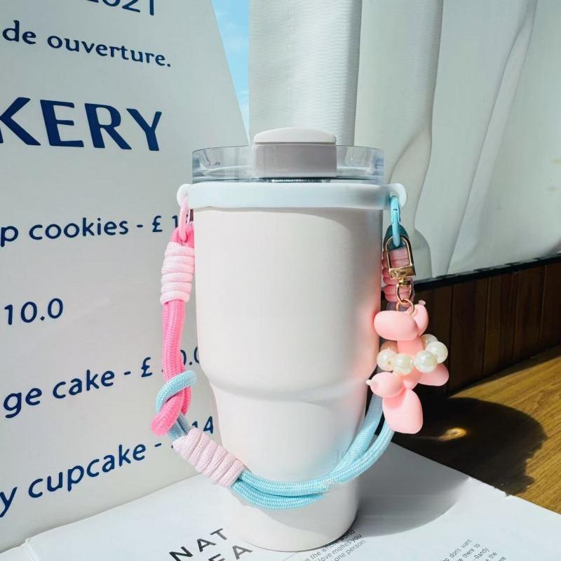 Original Thermos Handle Strap Holder For 6-10cm Tumbler Strap Silicone Sling Suitable For Stanley 30oz/40oz Cup Accessories