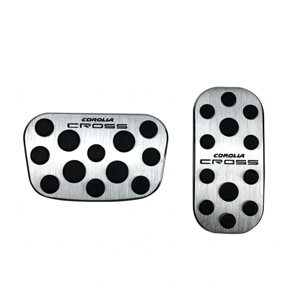 

BOYOUS Toyota New Corolla Cross 10 Series 2021 Алюминиевая педаль Не требуется инструментов Corolla Cross Эксклюзивно разработанная накладка на педаль тормоза и газа Защита от царапин