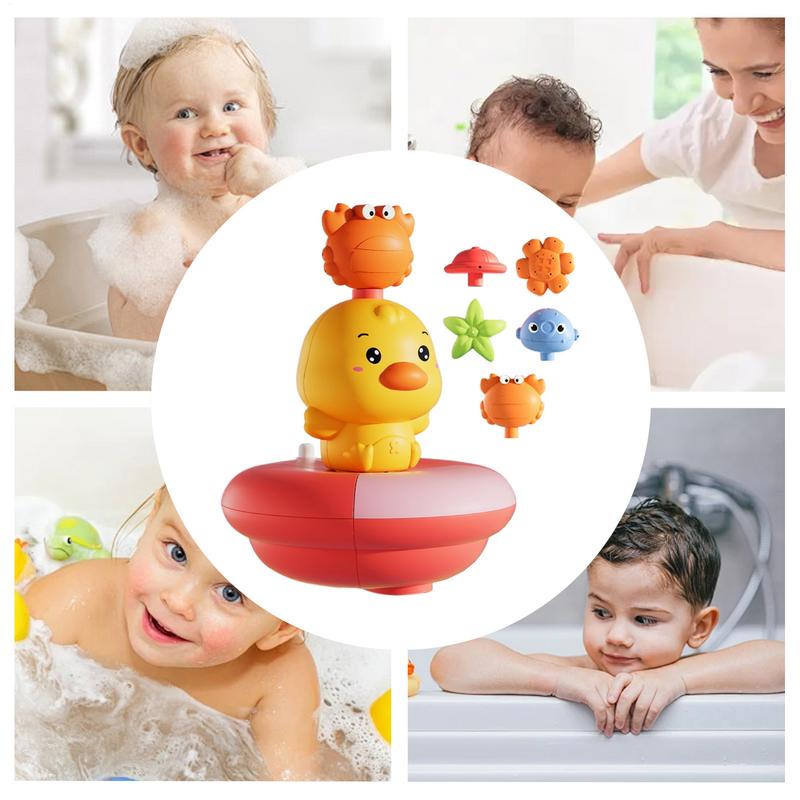Kids Bath Toys Water Sprinklers Bath Toys Electric Duck Interactive Funny Beach Game For Fun Boys Indoor Girls Shower Beach Home