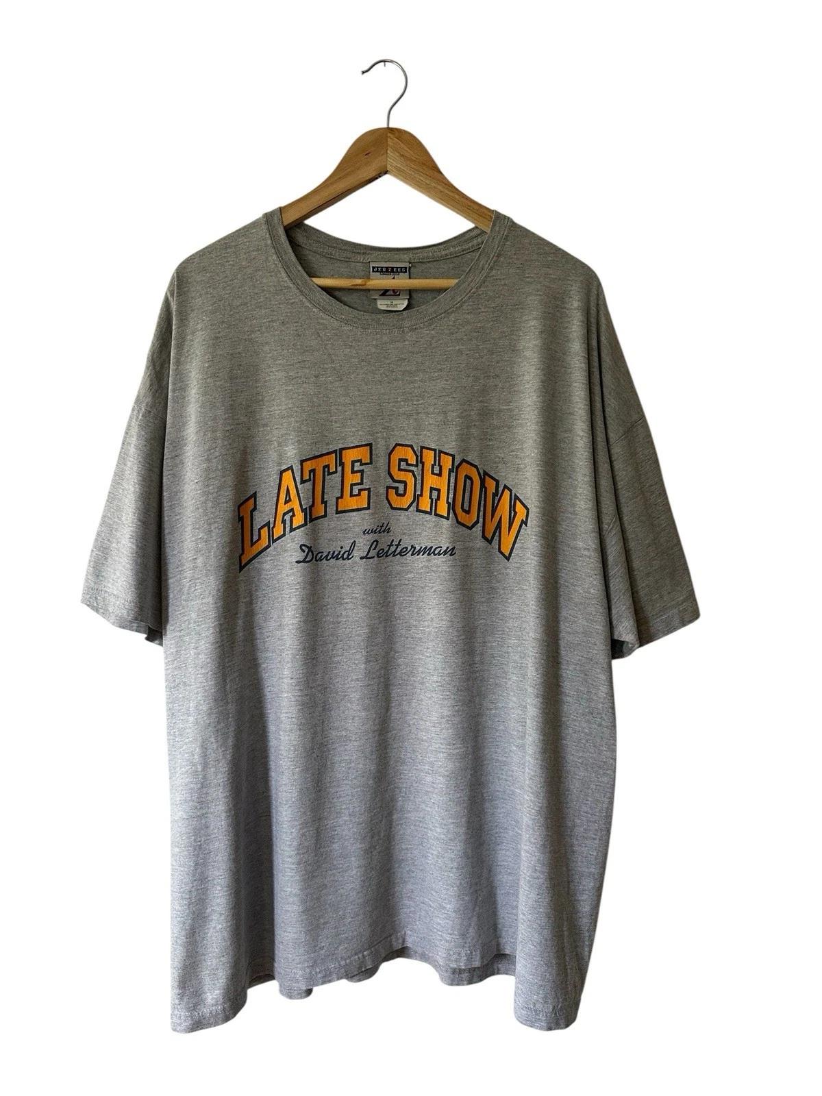 

Vintage Late Show With David Letterman T-shirt Men’s 2XL Gray XL