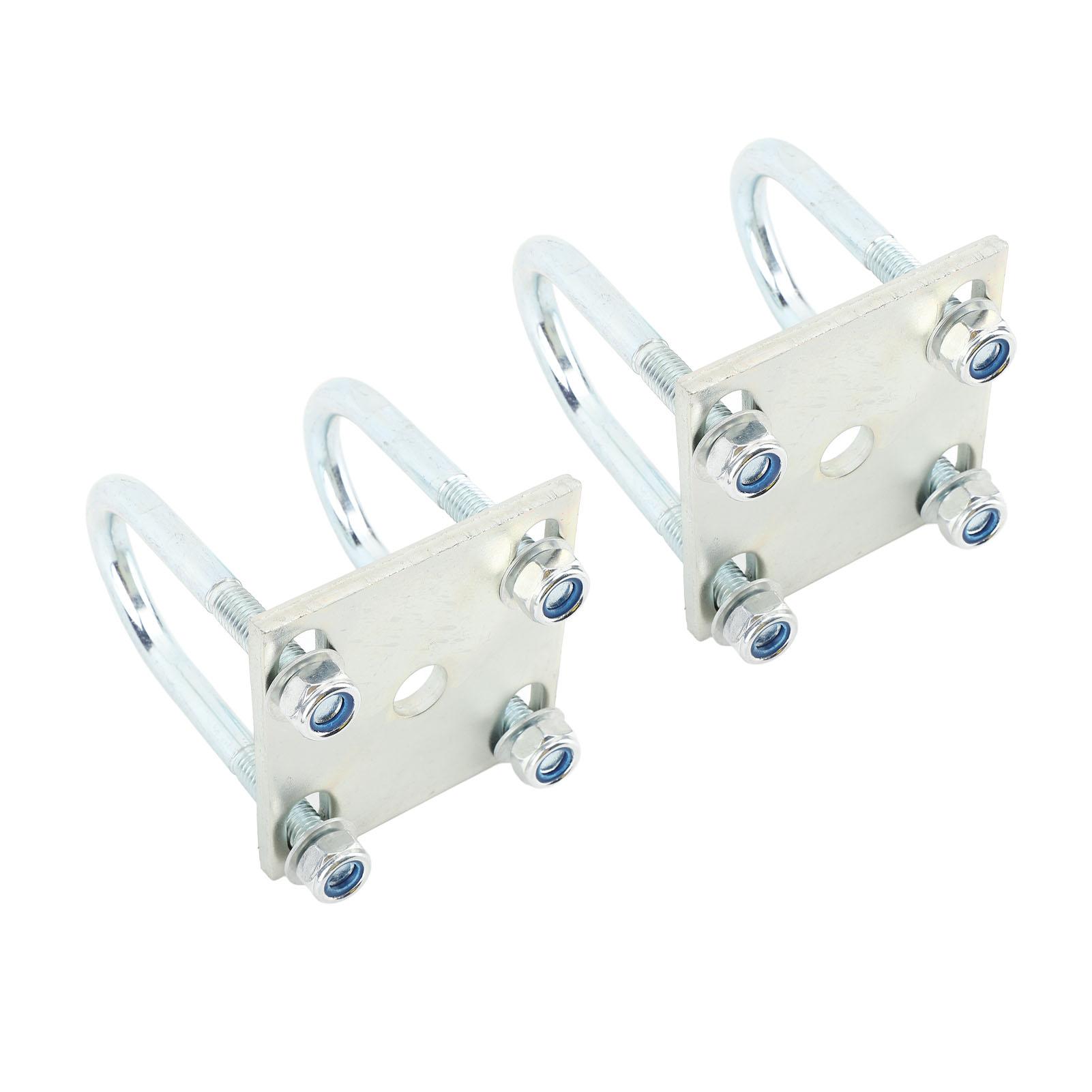 

2 комплекта U-образных болтов Металлические болты для моста Листовые рессоры U-образные болты Грузоподъемность 150 фунтов с пластиной для лодочного прицепа Понтон для