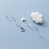Trendy Korean Style Aircraft Wave Ear Line Earrings Minimalist And Sweet Fashion Accessories