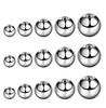 5 Piezas Bolas de Repuesto Diferentes Tamaños Barra Labret Herradura Accesorios para Piercing Joyería Corporal de Acero Inoxidable