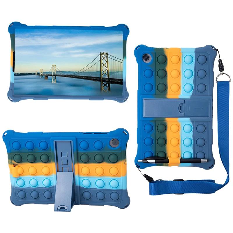 Pop Push It Case For Tab M10 HD 2nd X306 TB-X306F/X Tablet Stand Cover for Tab M10 FHD Plus 10.3 TB-X606F Case