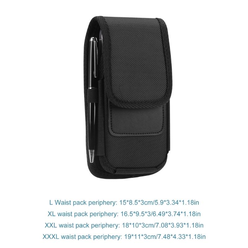 Nylon Waist Bag Phone Holsters Nylon Belt Case Phone Pouch Belt Cell Phones Holder with Belt Clip Phone Holder Pouch