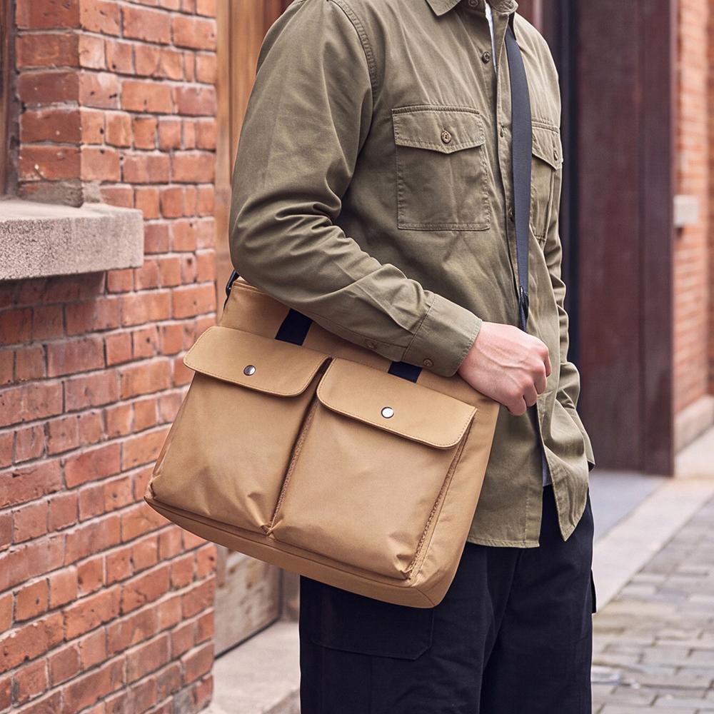 Large Capacity Tote Bag Fashionable Simplistic Single Shoulder Commuter Bag Casual Travel Nylon Men's Crossbody Bag