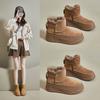 Fleece High-top Snow Boots for Women's Winter New Student Ins Korean Version of Warm Casual Platform Cotton Shoes 9010