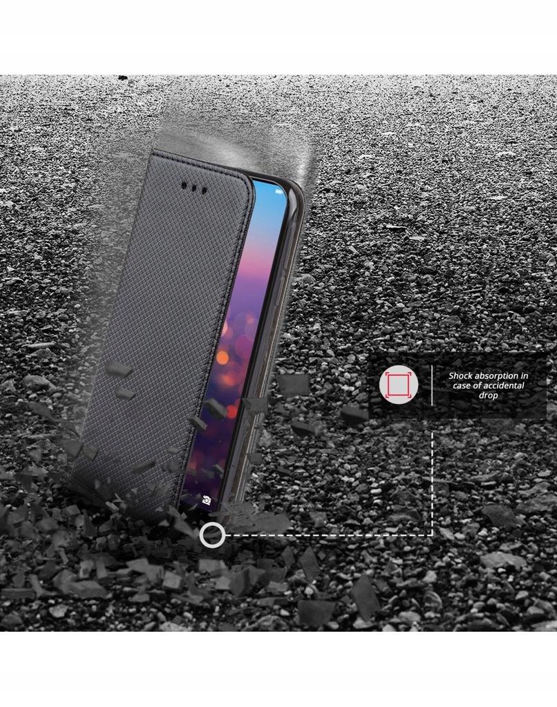 Étui pour MOTOROLA MOTO E6 PLUS E6 + SMART BOOK ÉTUI À AIMANT NOIR + VERRE