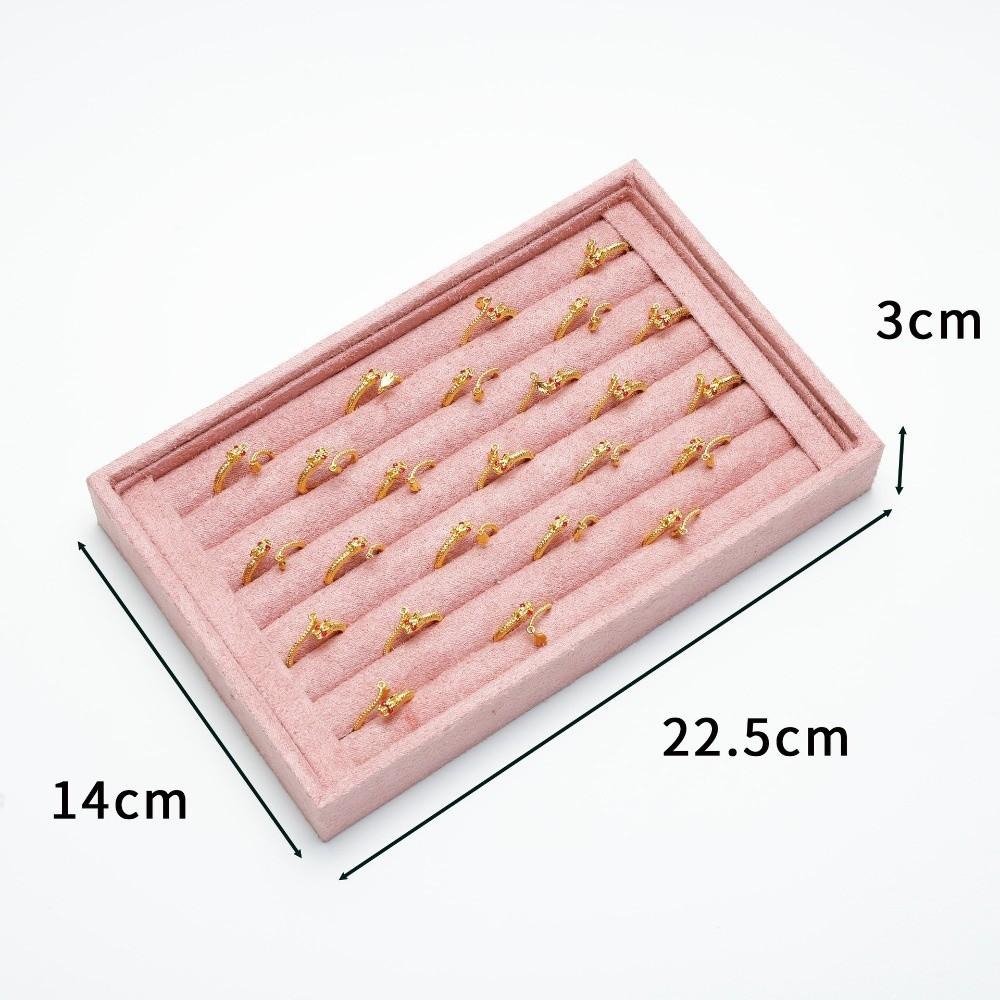 10 Slots Ring Holder Velvet Surface Jewelry Stand New Earring Organizer Jewelry Shop Counter