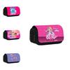 Barbie Princess Double Layer Pencil Case With Large Capacity For Kids School Supplies