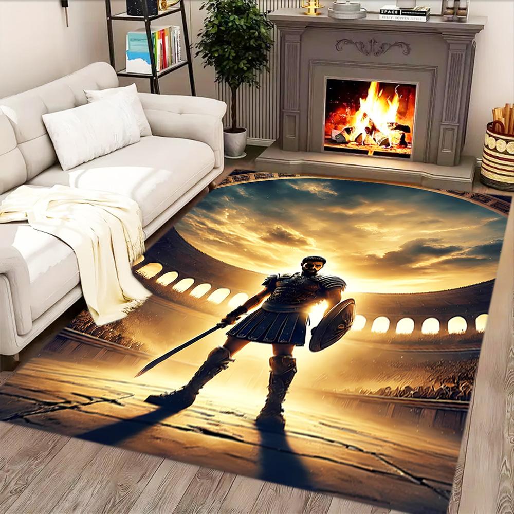 Gladiator Epic Journey Teppich für Wohnzimmer, Schlafzimmer, Heimdekoration und als Geschenke.
