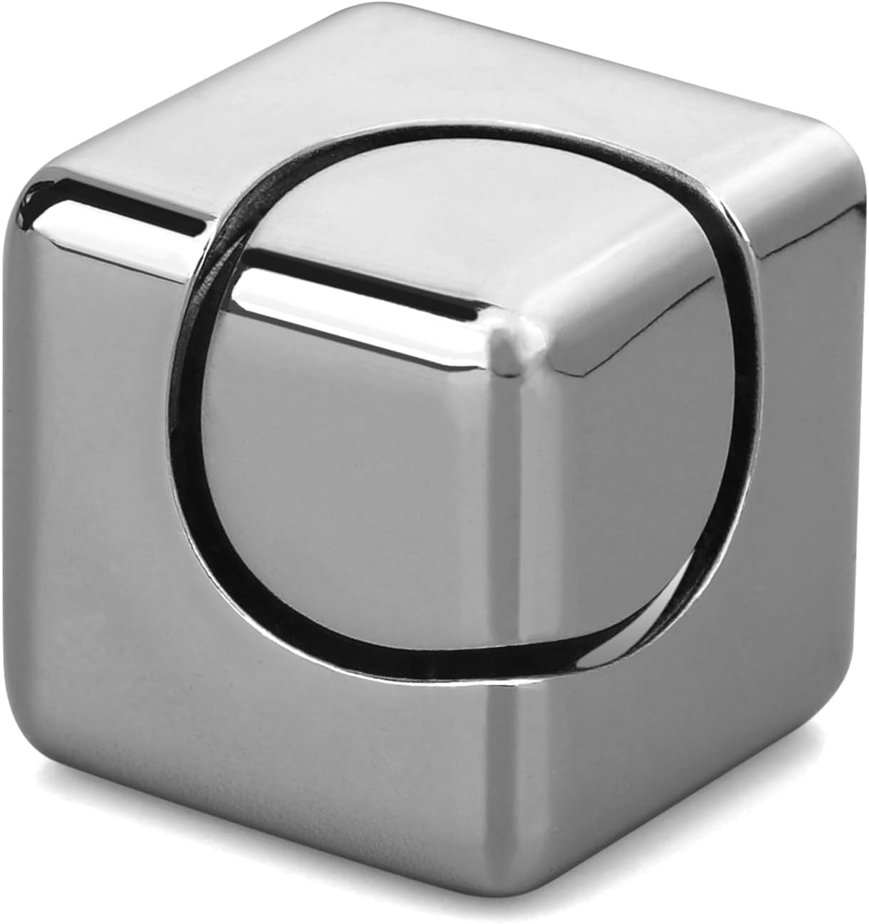 

Кубик-непоседа Infinity, 2 в 1, металлическая игрушка-спиннер для детей и взрослых, трансформируемый антистрессовый кубик-непоседа, EDC гаджет для офисного стола серебряный