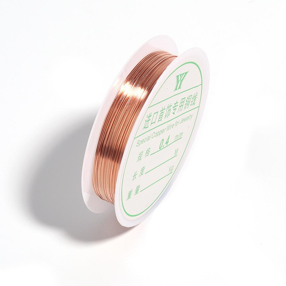 1Roll 0.2/0.25/0.3/0.4/0.5/0.6/0.7/0.8/1mm Sturdy Copper Wire Beading Wire DIY Jewelry Making For Bracelet Necklace Accessories