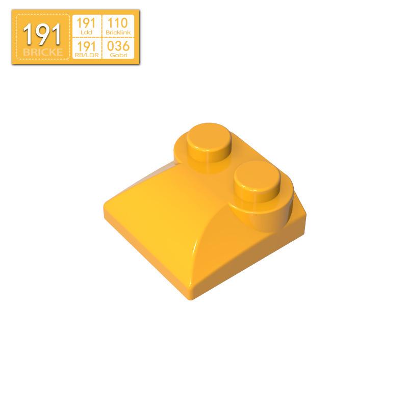 BRICKE 2x2 Curved Brick Compatible with Lego 47457 MOC Building Block Parts 72pcs - 50g