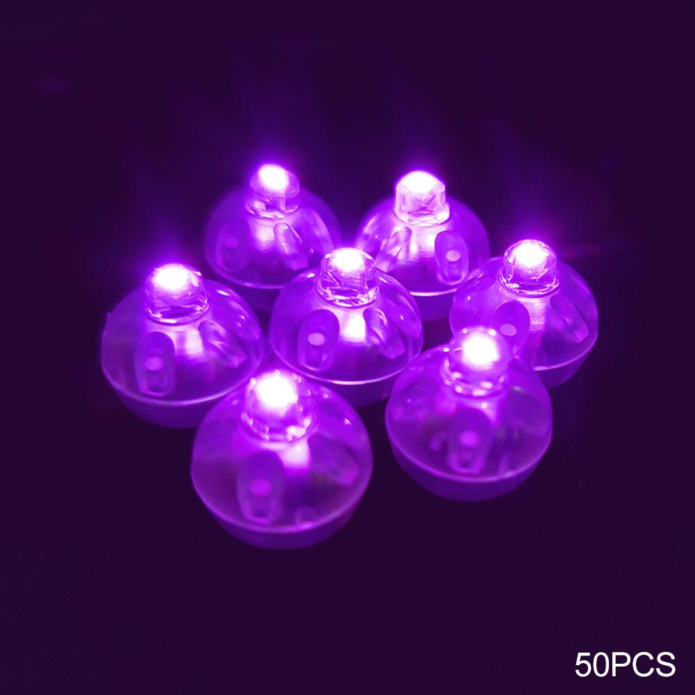 50pcs Mini LED Balloon Light Colorful Flashing Luminous Tumbler Ball Lamp Lantern Light Christmas Wedding Party Decorations