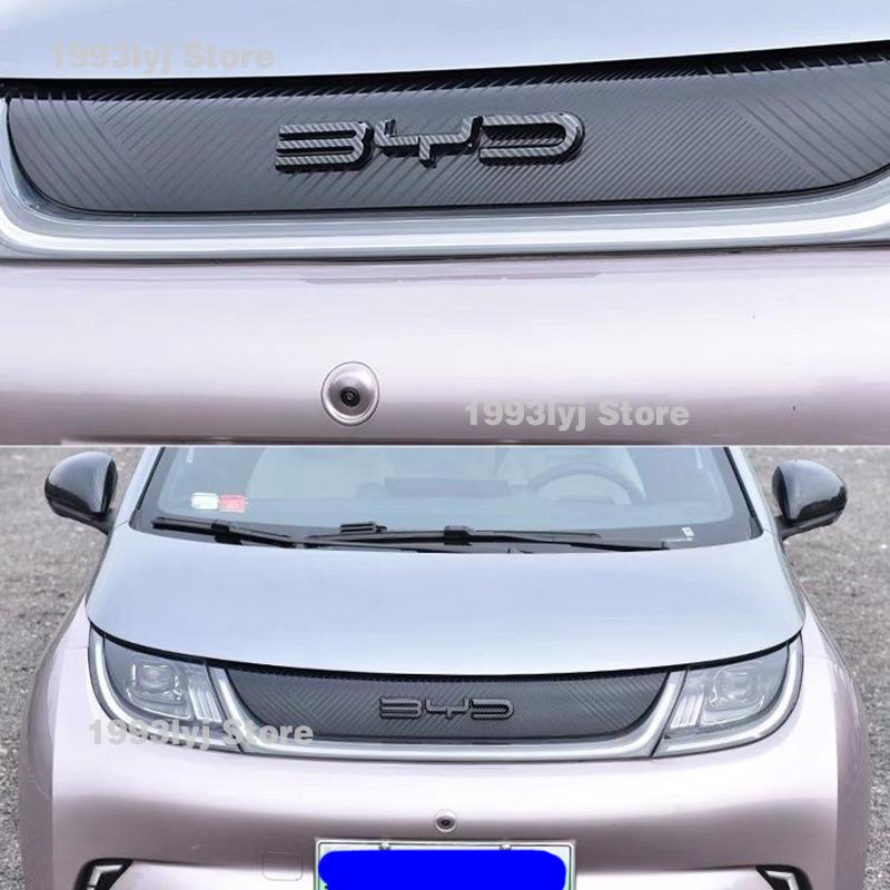 gycsn9 For BYD Dolphin EA1 2022 2023 2024 2025 Styling Plastic Rear Emblem Front Grille Badge High-end Decals Auto Exterior Decoration