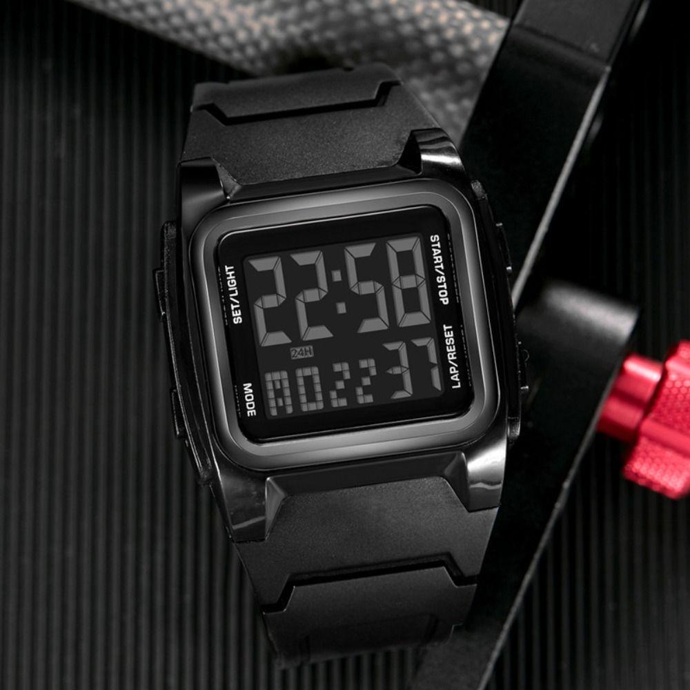 LED-Display Sport Digitale Uhr Stoppuhr Quarz Uhr Mode Wecker Für Männer Kinder