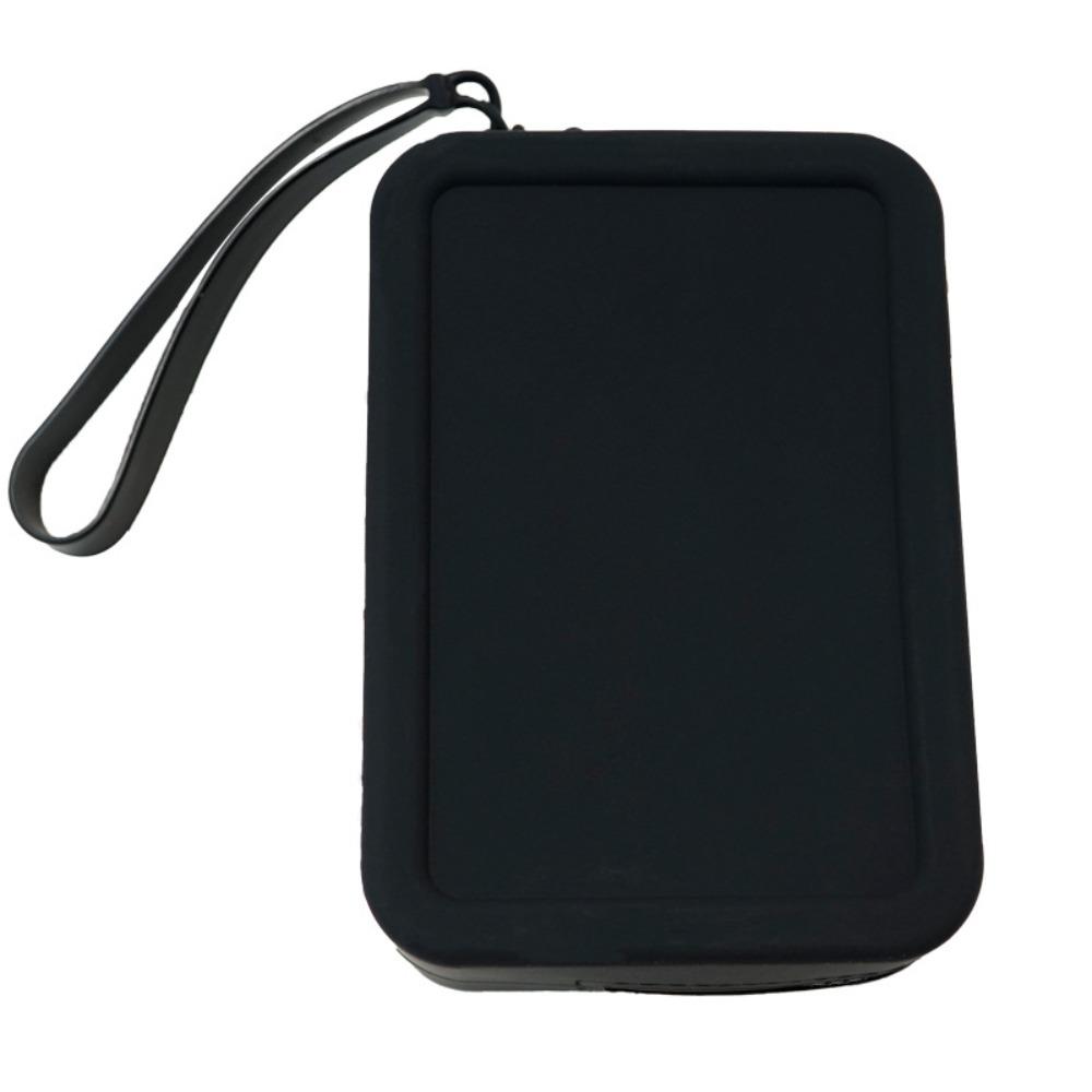 

Simple Zipper Coin Purse Portable Waterproof Makeup Bag Rectangular High-capacity Earphone Bag Data Line чёрный