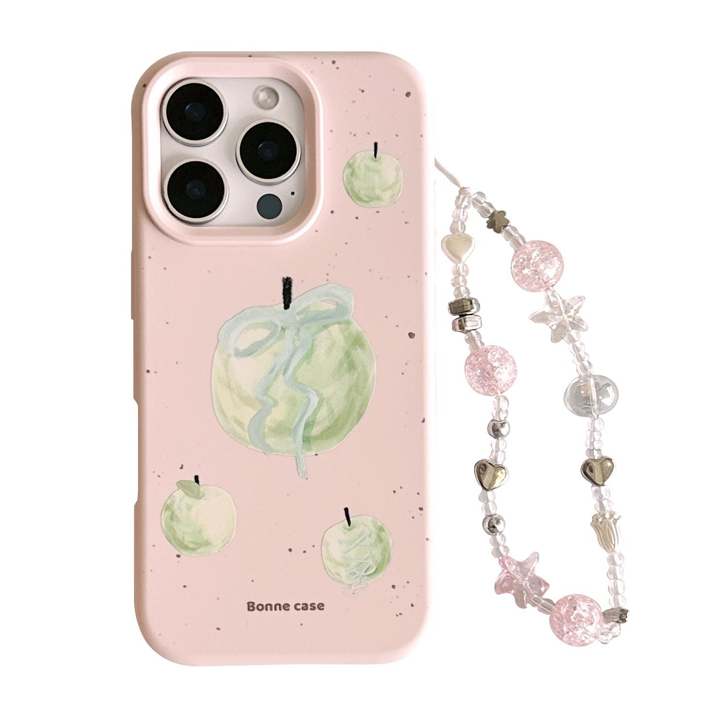 

Художественная масляная живопись чехол для мобильного телефона зеленое яблоко для телефона Apple iphone 16 Pro Max