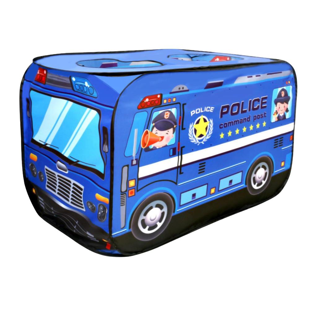 Kids' Tent, Car Design, Indoor, Foldable, for Girls and Boys, Playhouse, Toy Tent, Tent House, Boys' Secret Base (Police Car)