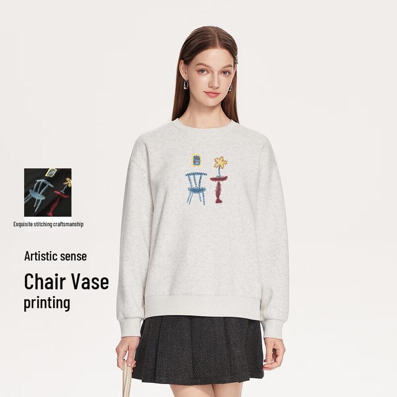 

FivePlus Women s Embroidered Crewneck Sweatshirt XL