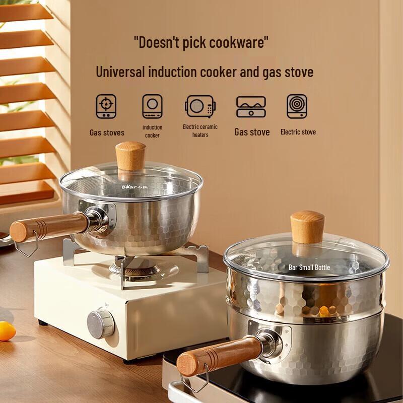 BEAR 304 Stainless Steel Yukihira Pot with Steamer