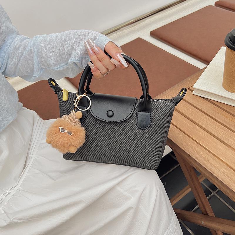 

Korean Style Minimalist Crossbody Bag - Versatile High-End Shoulder Handbag Without Pendant чёрный