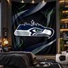 Wall Hanging Tapestry Seattle Seahawks Print Cloth for Living Room Bedroom Home Decor
