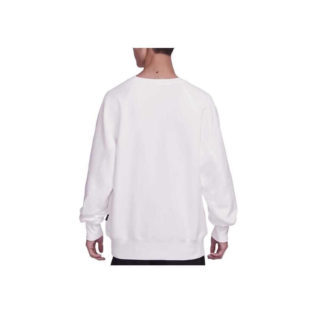 Nike Logo Print Crew Neck Sweatshirt Men Tops White DV9830-100