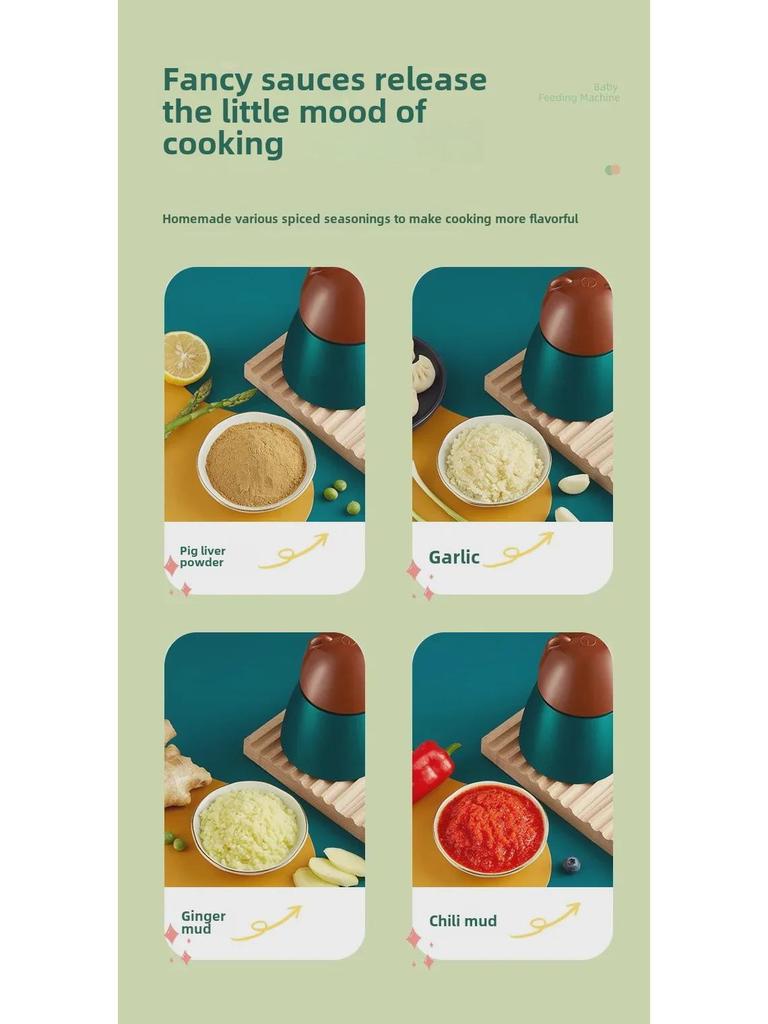 Multifunctional Mini Electric Baby Food Processor & Grinder