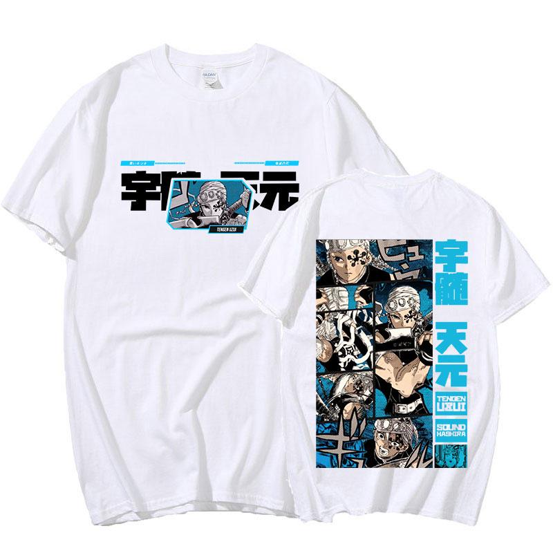 Anime Demon Slayer TShirt Unisexga Tengen Uzui Eyes Unisex Women Fashion T Shirt Tops Streetwear Casual Tshirts Harajuku