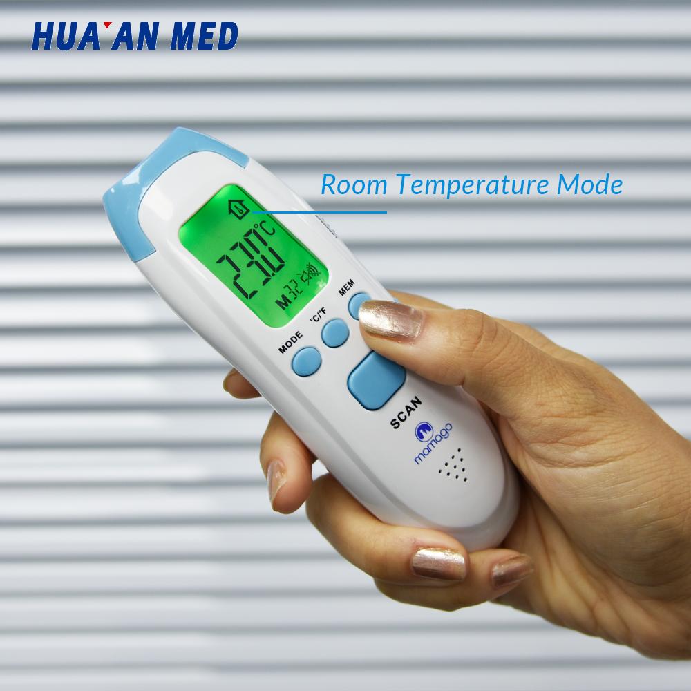 HUAAN MED 3 in 1Talking Body Temperature Baby Clinical Medical Digital Non Contact Infrared Forehead Thermometer