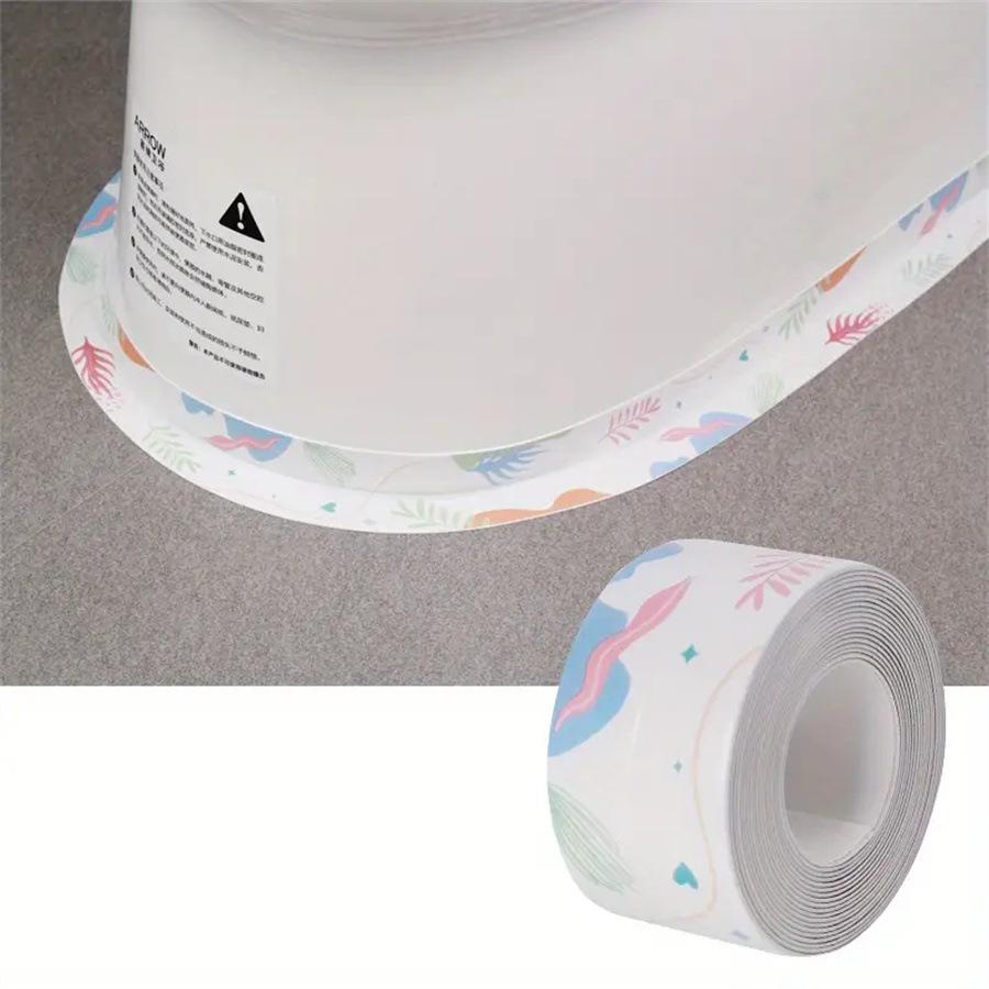 1 Roll of Waterproof and Mold Proof Toilet Sealing Strip  Kitchen Bathroom Self-adhesive Sealing Tape  Bathroom Waterproof Tape