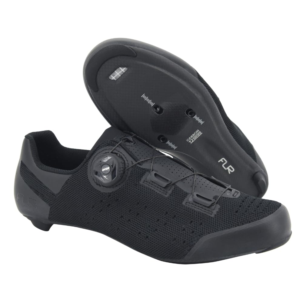 FLR Road Cycling Shoes FNT-5 Knit 41 (26.3cm) Black