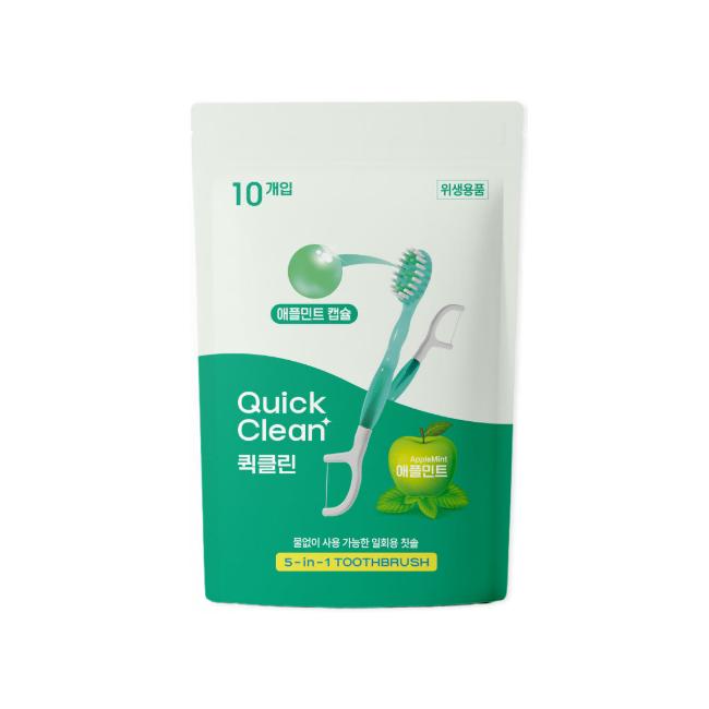 HR Medical Quick Clean 5-in-1 Disposable Toothbrush 10pcs (Mint / Apple Mint / Strawberry) (10 Options)