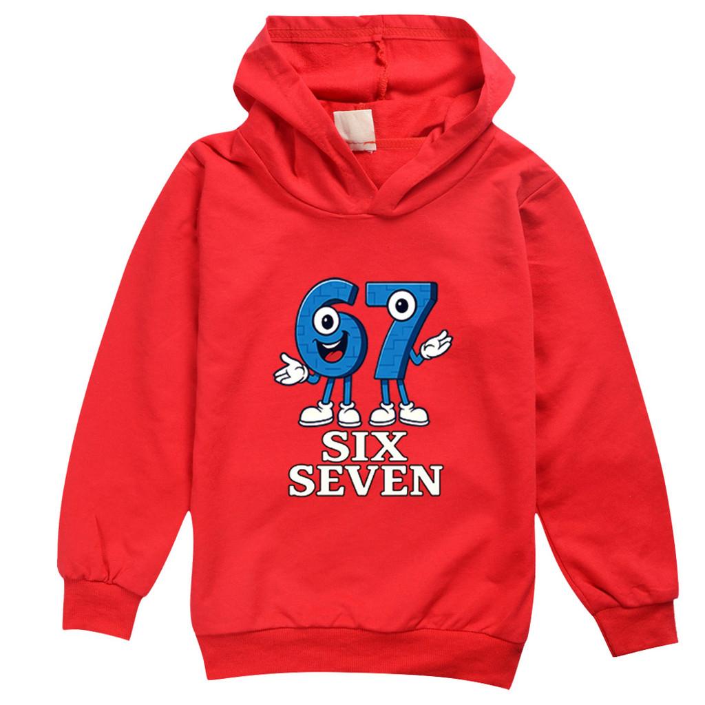 9194 Dětská Chlapecká Dívčí Ukrást Mozkovou Hnilobu 67 Šest Sedm Potištěná Ležérní Mikina s Dlouhým Rukávem