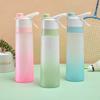Sports Drinking Bottle with Spray Reusable Mist Water Bottle Portable Spray Cup for Cycling Fitness Camping Hiking