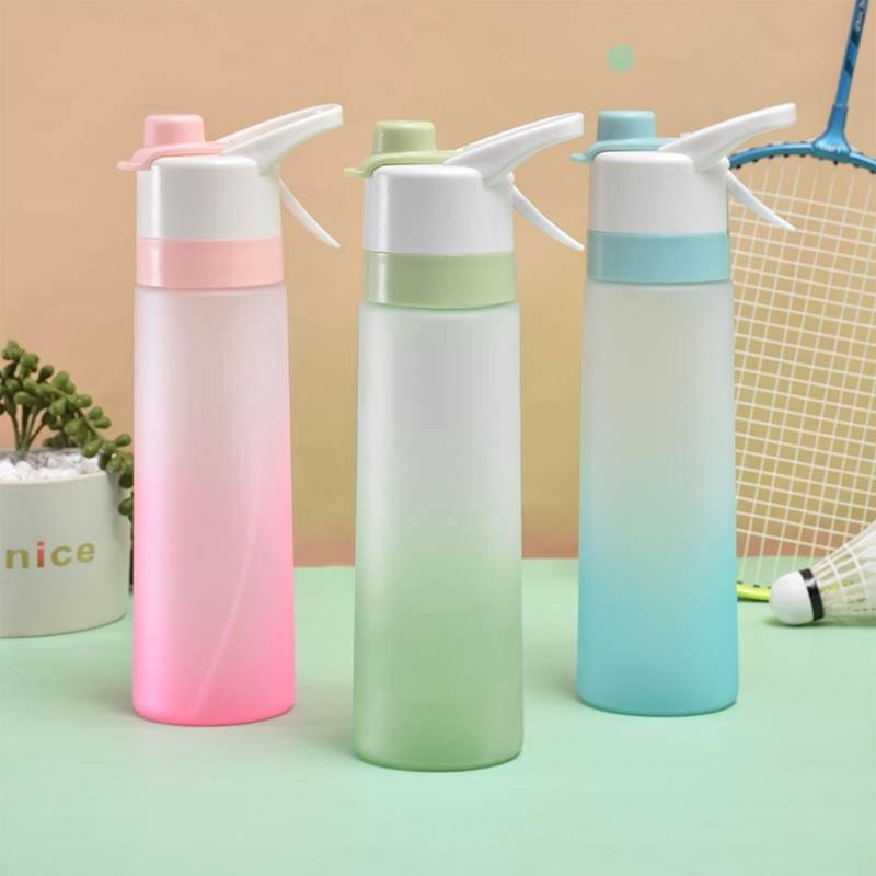 Sports Drinking Bottle with Spray Reusable Mist Water Bottle Portable Spray Cup for Cycling Fitness Camping Hiking