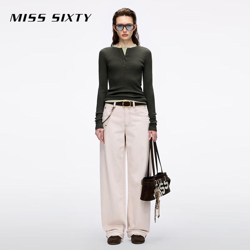 MISS SIXTY 2025 Autumn Wool Silk Blend Knit Top & Vest Set