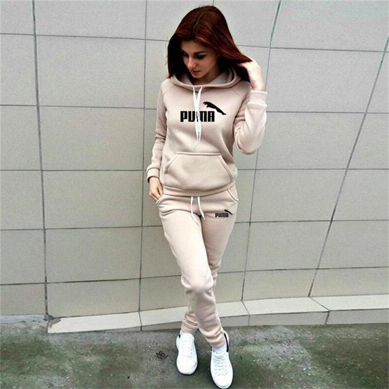 Buy Winter Women Fleece Hoodie Sets 