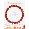 8mm Amethyst & Agate Elastic Beaded Bracelet - Natural Stone Jewelry