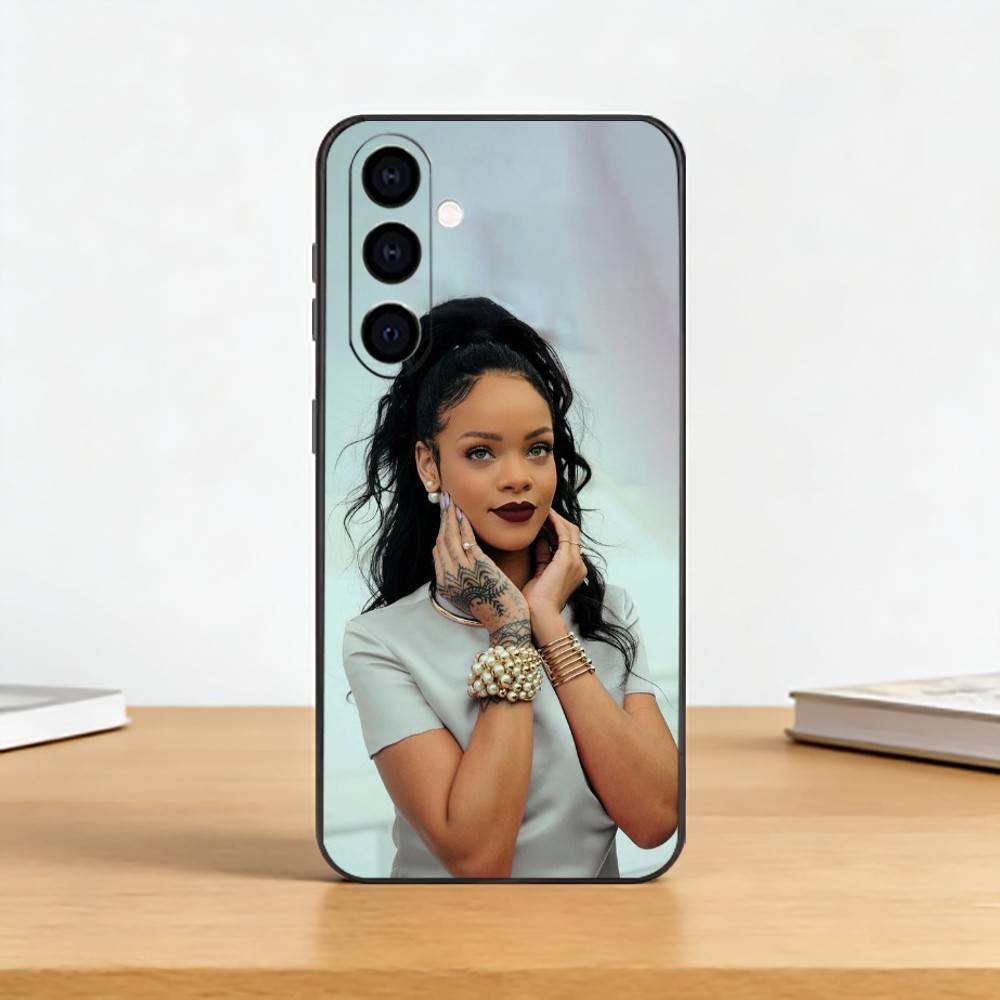 Hot S-singer R-Rihannas Phone Case For Samsung Galaxy A73,A72,A71,A70,A53,A52,A51,Others Soft Black Cover