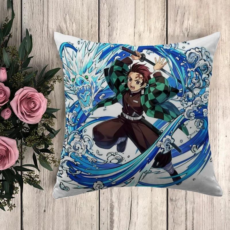 Pillow Demon Slayer Decorative Pillows for Sofa Pillowcase Decor  Cushion Cover X Car Decoration Pillowcases  Fall