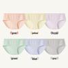 Audifen Women's Pure Cotton Mid-Waist Silk Crotch Briefs (6-Pack)