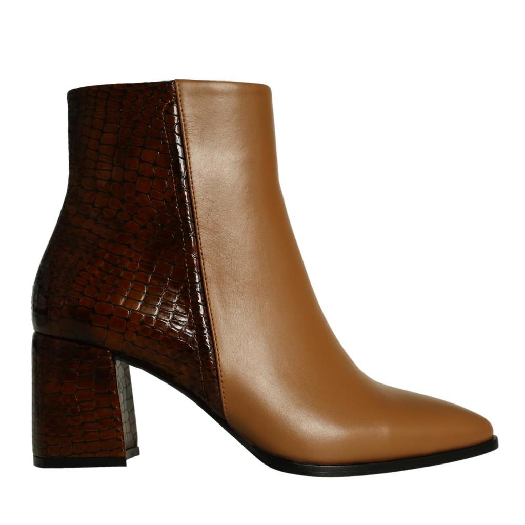 Женские сапоги из натуральной кожи на высоком каблуке – купить по