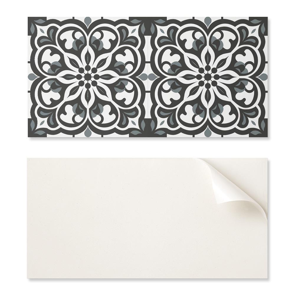 Kafelki Winylowe Samoprzylepne Wzór Kwiatowy Z Ornamentami 10X40X20 Cm