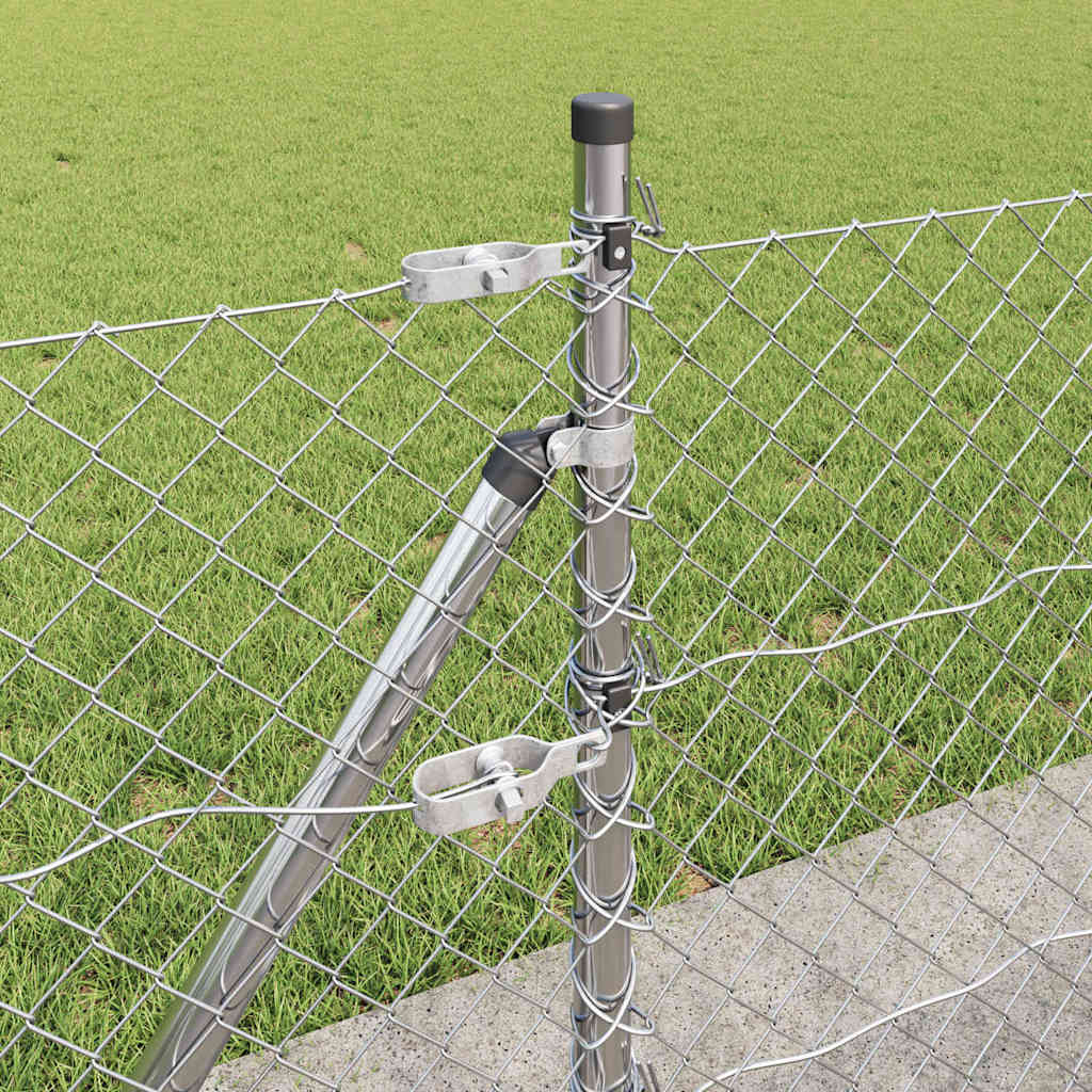 Welded Wire Fence with Concrete Foundation 25 x 0.4 m (W x H)